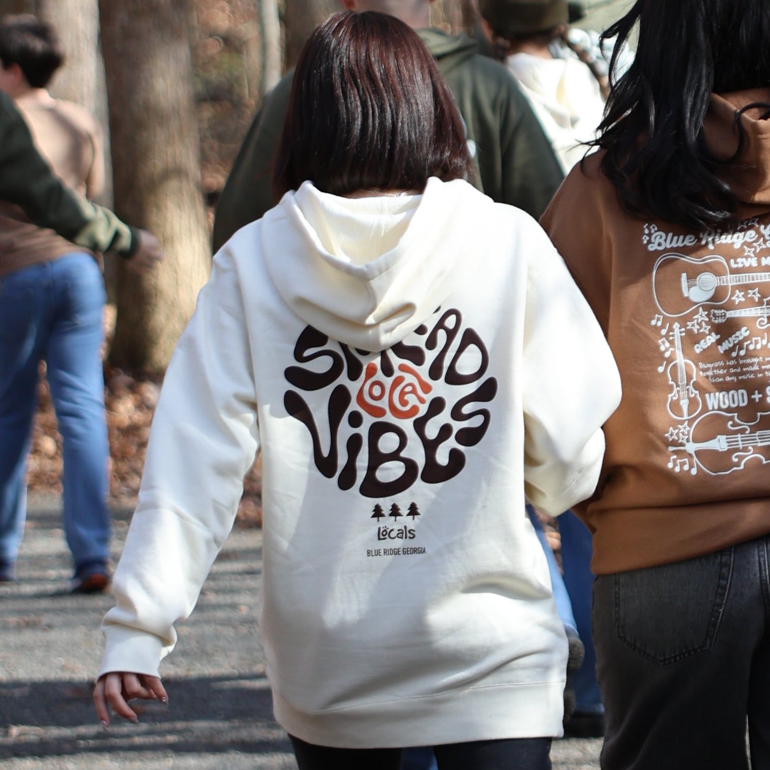 Spread Local Vibes™ Cream Hoodie Wholesale