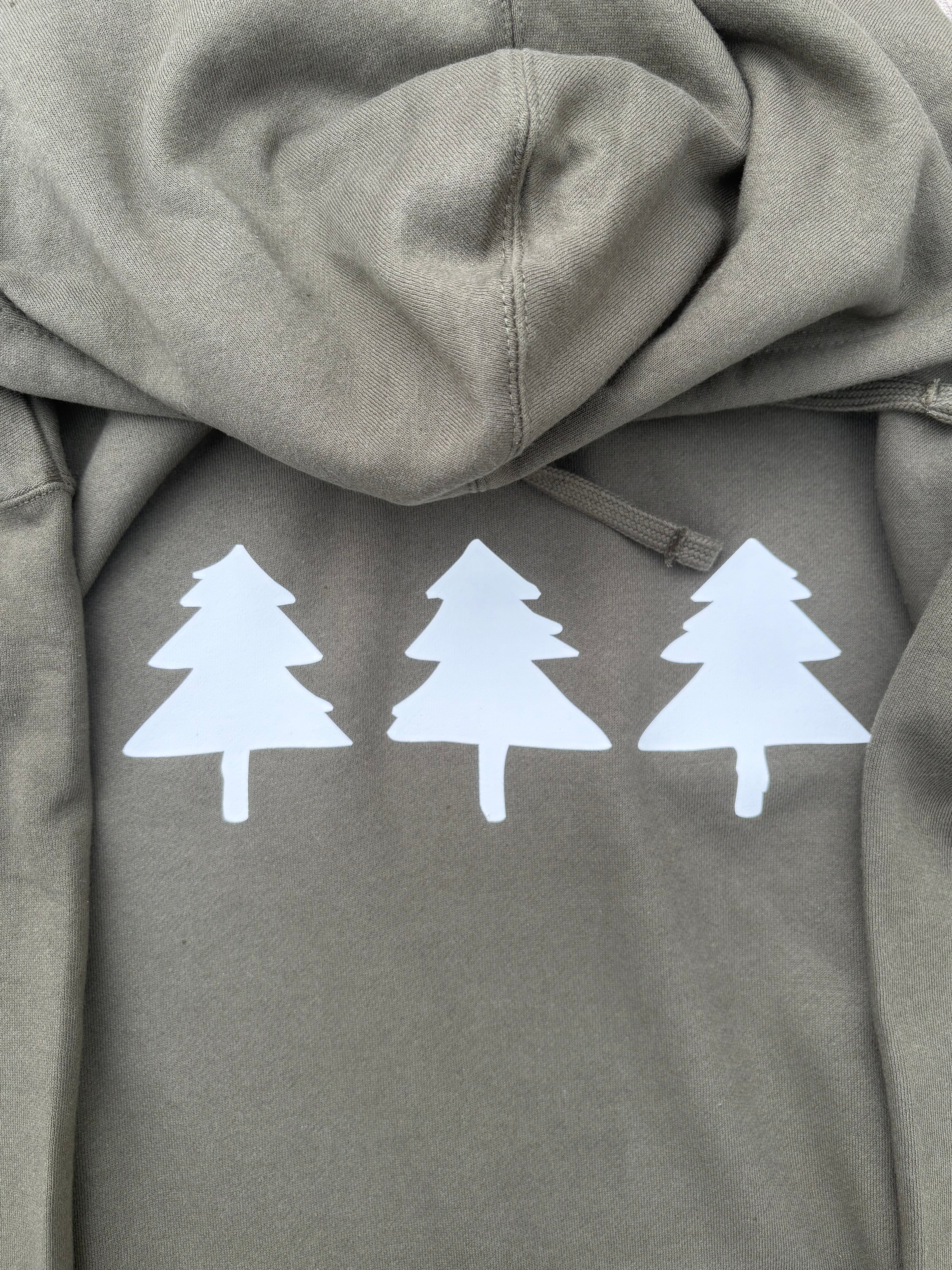 Spread Local Vibes™ Army Green Hoodie Wholesale