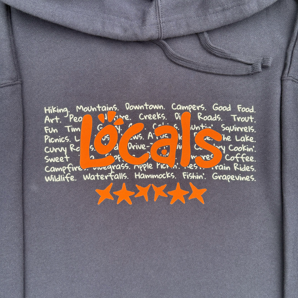Local Word Blue Hoodie