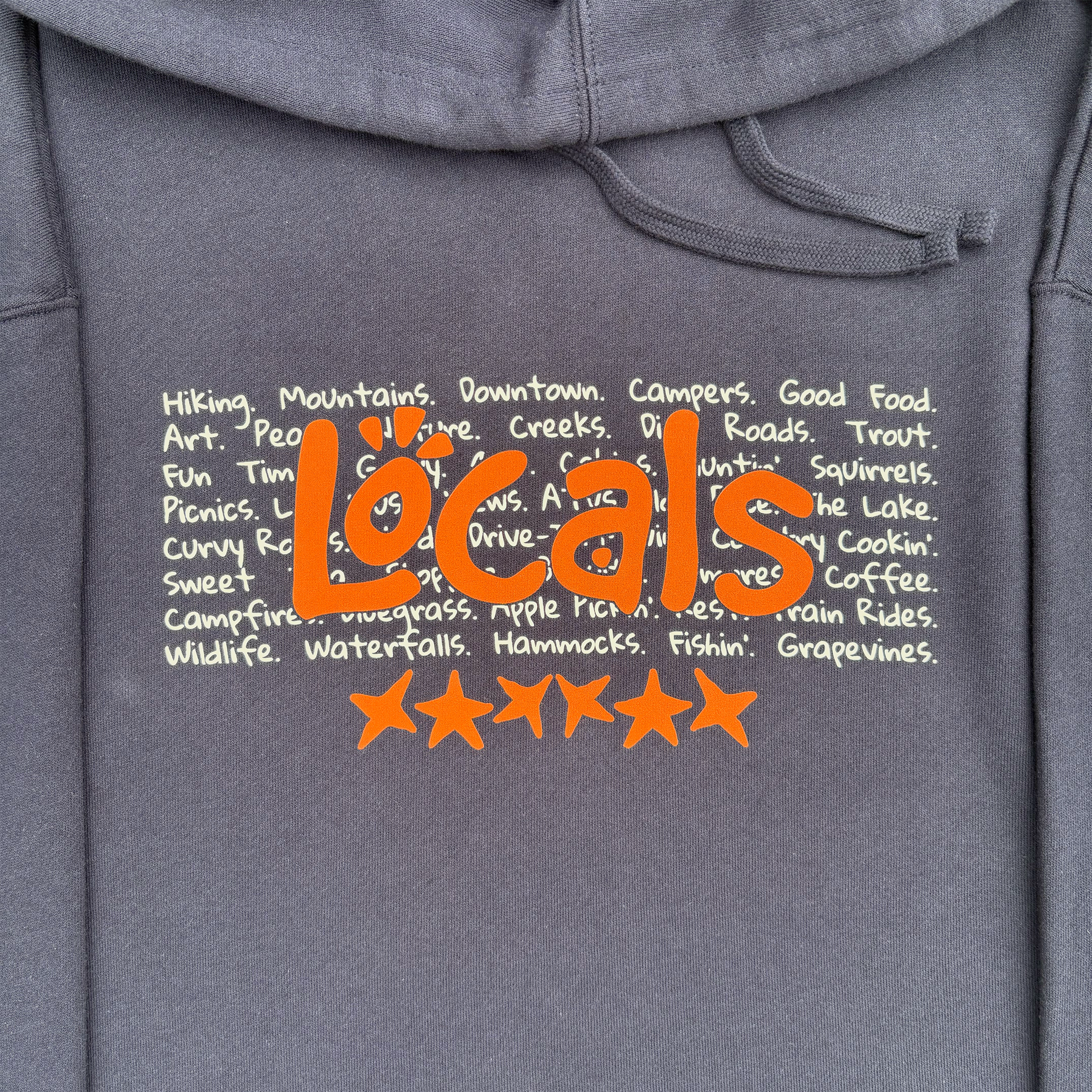 Local Word Blue Hoodie