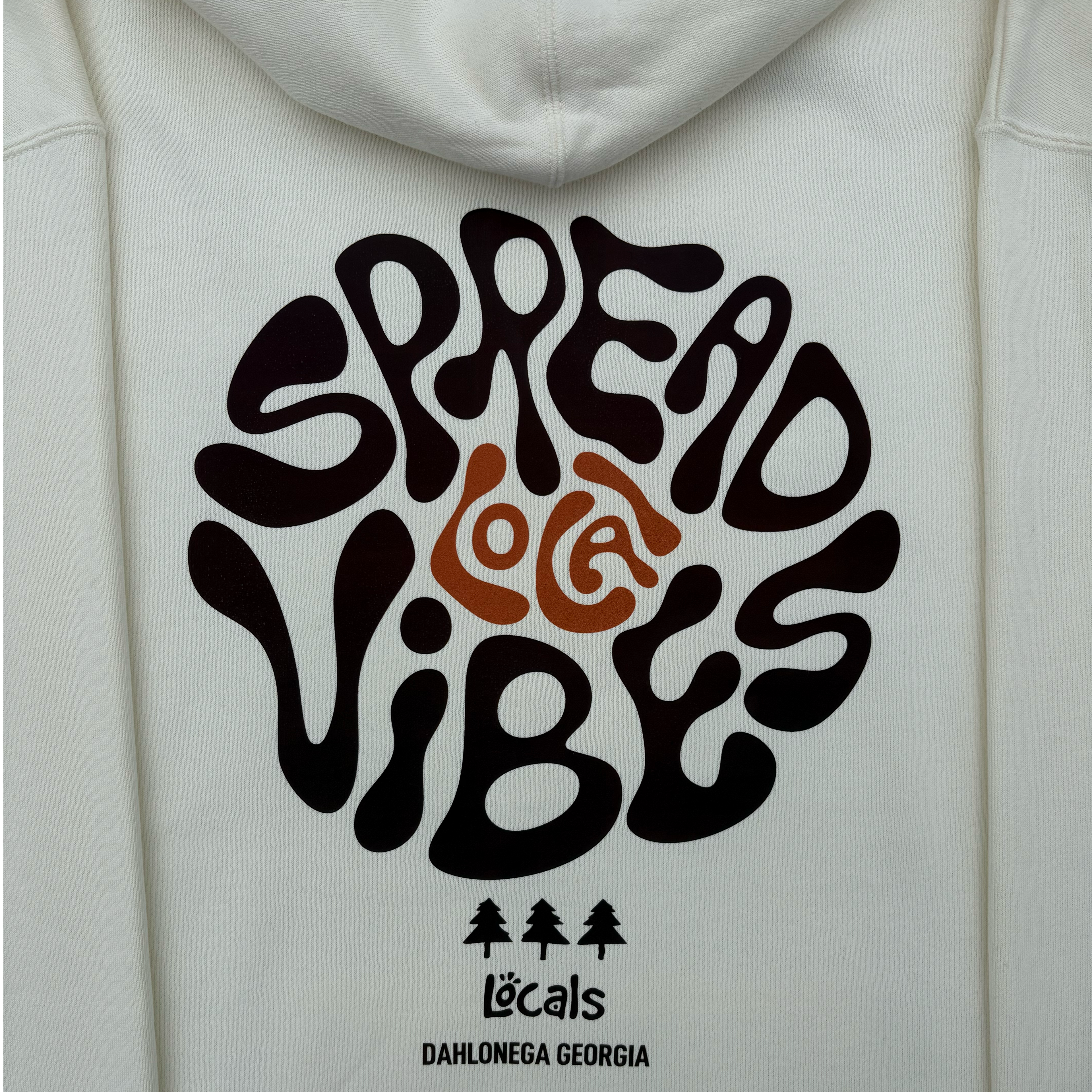 Spread Local Vibes™ Cream Hoodie