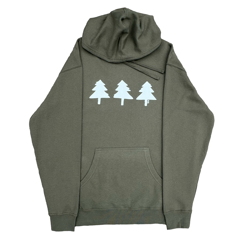 Spread Local Vibes™ Army Green Hoodie Wholesale