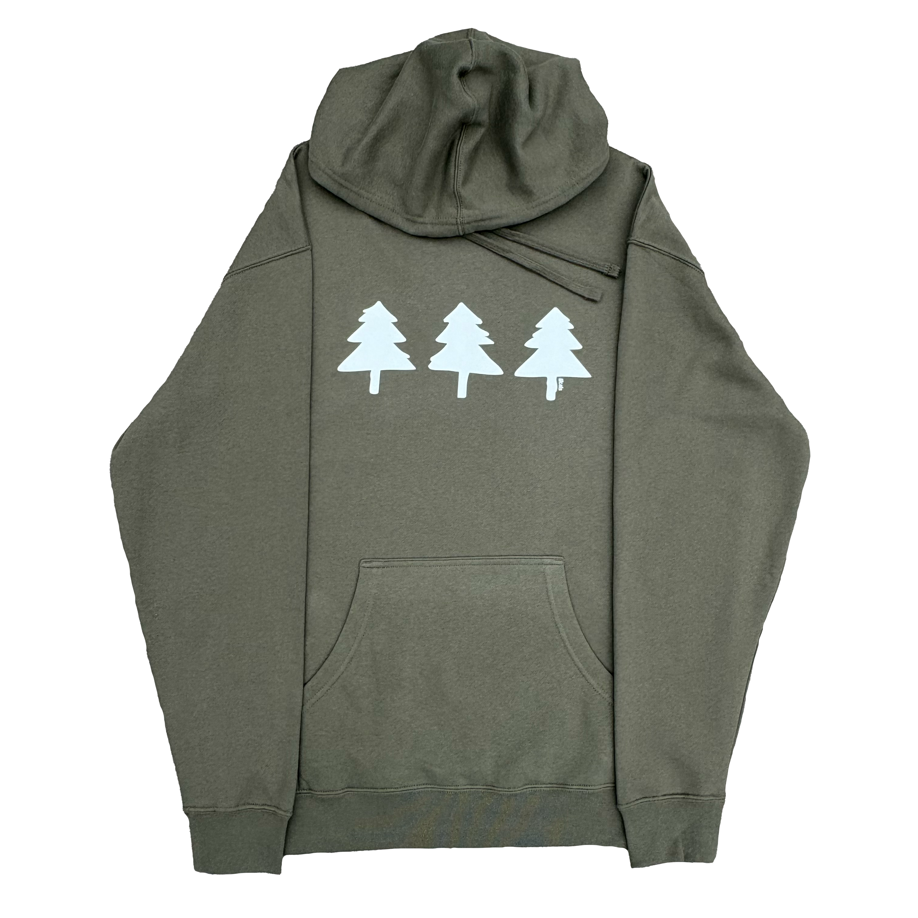 Spread Local Vibes™ Army Green Hoodie Wholesale