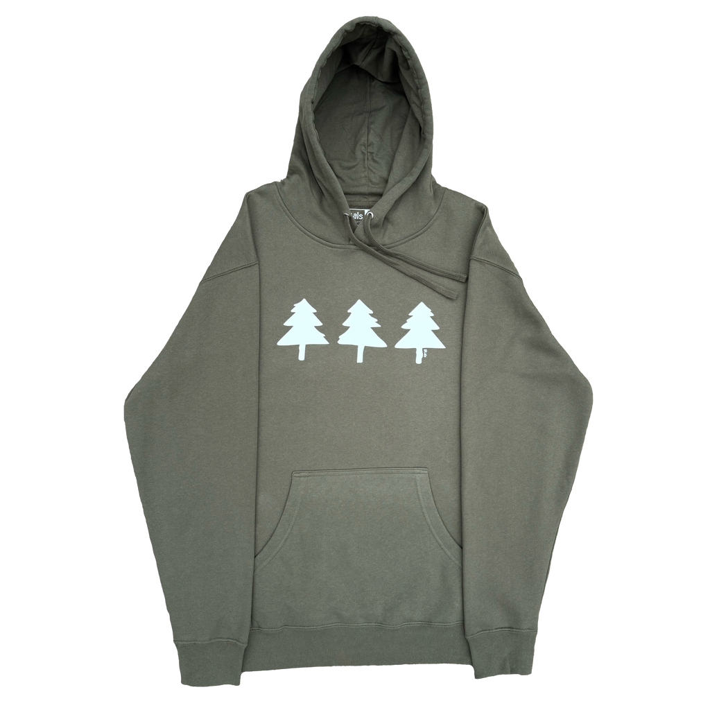 Spread Local Vibes™ Army Green Hoodie Wholesale